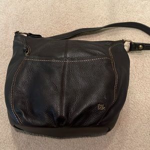 The Sak Brown 100% Leather Shoulder Bag
